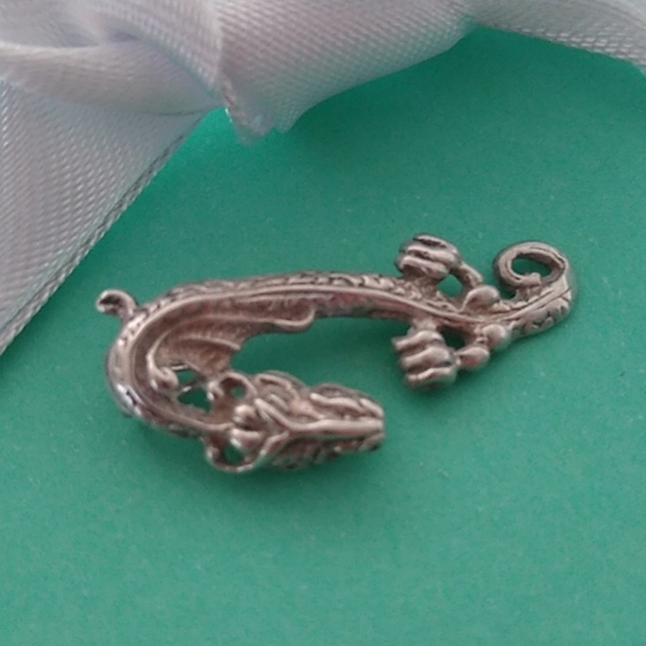 Artisan Made Silver Dragon Pendant - Picture 3 of 7